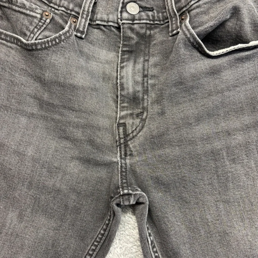 Levi's 514 Straight Fit Jeans Mens 32x30 Black Good Stretch Denim Zip Fly